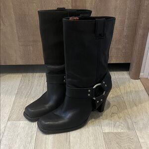 Black Leather women’s Harley DavidsonBoots sz10
